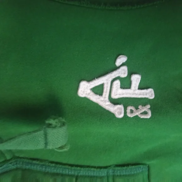 Abercrombie & Fitch Vibrant Green Pullover With Collar. - Picture 4 of 7
